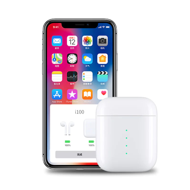 i100 TWS 5.0 Bluetooth Earbuds with Charging Case