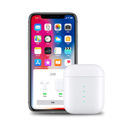 i100 TWS 5.0 Bluetooth Earbuds with Charging Case