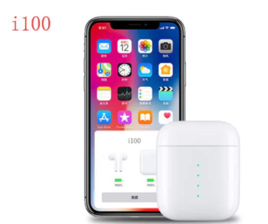 i100 TWS 5.0 Bluetooth Earbuds with Charging Case